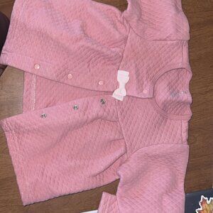 Kyle & Deena Pink Quilted  Light Jacket - 24M Baby Girl Snap-Front Coat